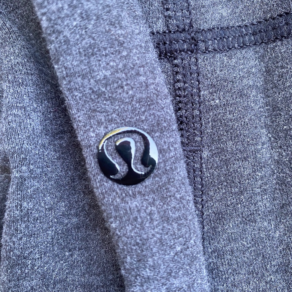 Lululemon leggings in grey with folding waistband